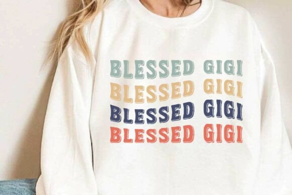 Blessed Gigi SVG, Retro Gigi PNG Design Review