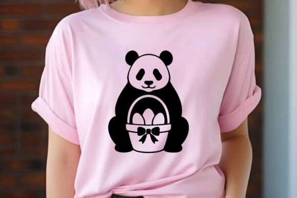 Easter Panda Basket Clipart Review