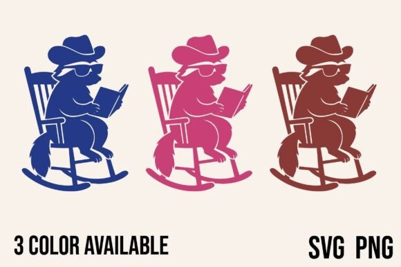 Free Raccoon Reading Book Rocking Chair Embroidery Review