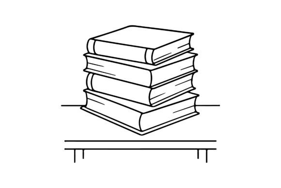 Free Stack of Books Clipart Vector