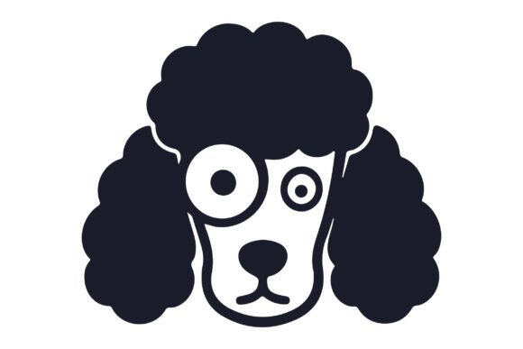 Funny Poodle Face SVG Clipart Silhouette Review