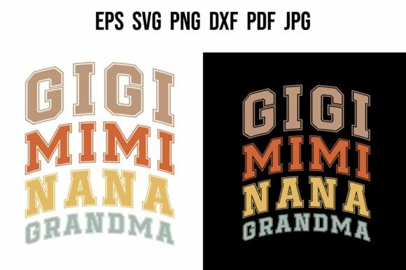 Gigi Mimi Nana Grandma Svg Retro T-shirt Review