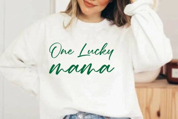 One Lucky Mama SVG PNG T-Shirt Design Review