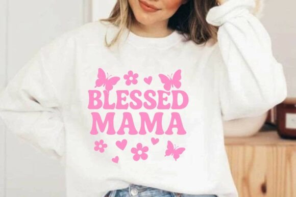 Retro Blessed Mama SVG T-shirt Design Review