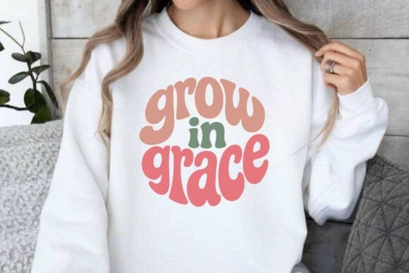 Retro Grow in Grace SVG T-shirt Design Review