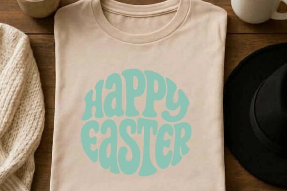 Retro Happy Easter SVG T-Shirt Design Review